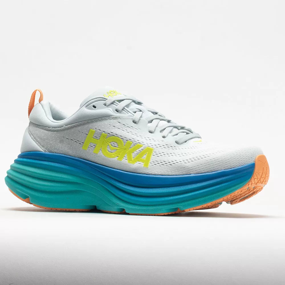 Hoka Bondi 8 Men's Shoes Ice Flow/Bit of Blue