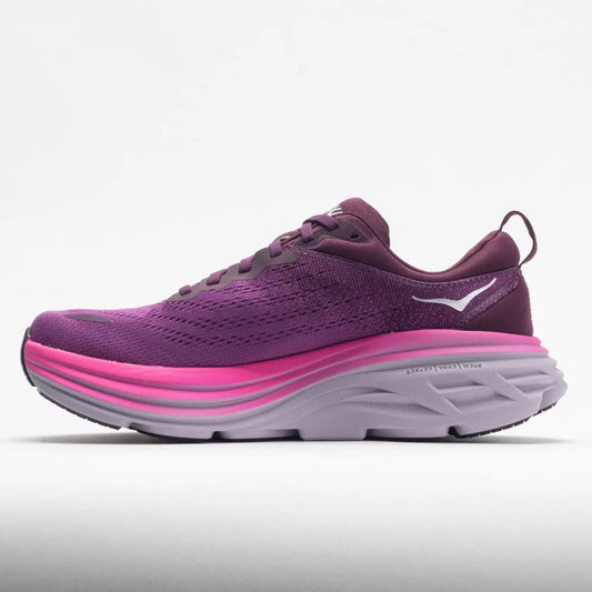 Hoka Bondi 8 Women's Shoes Beautyberry/Grape Wine