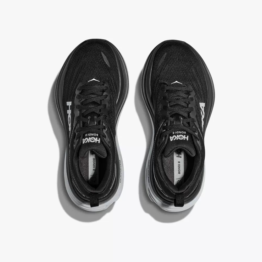 Hoka Women's Bondi 8 Shoes - Black / White