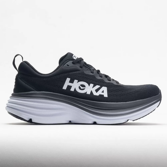 Hoka Women's Bondi 8 Shoes - Black / White