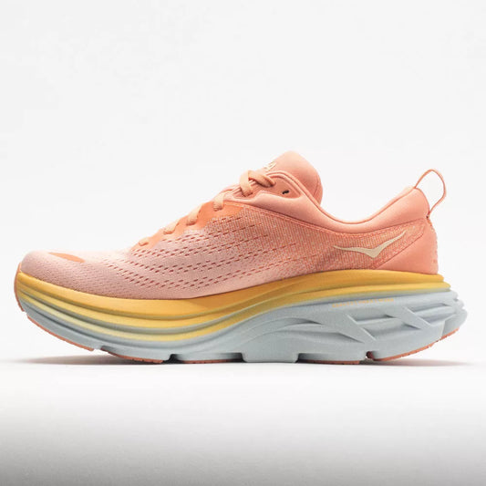 Hoka Bondi 8 Women's Shoes Shell Coral/Peach Parfait