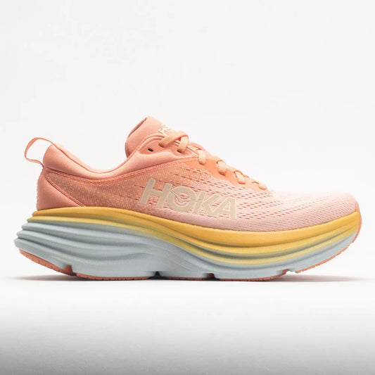 Hoka Bondi 8 Women's Shoes Shell Coral/Peach Parfait