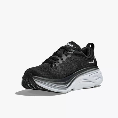 Hoka Women's Bondi 8 Shoes - Black / White