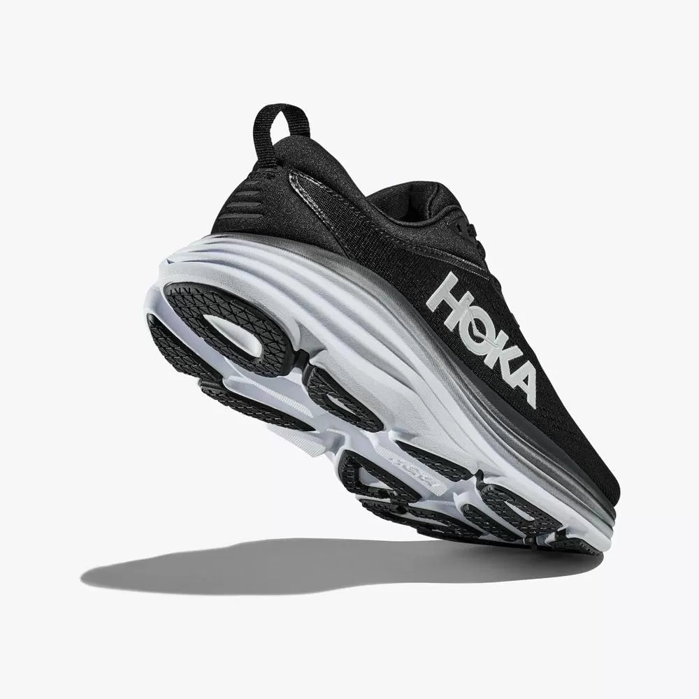 Hoka Women's Bondi 8 Shoes - Black / White