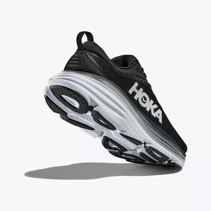 Hoka Women's Bondi 8 Shoes - Black / White